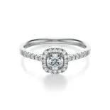 Pierścionek z białego złota z diamentami Pierścionek z białego złota z diamentami